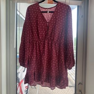Maroon dress XXL